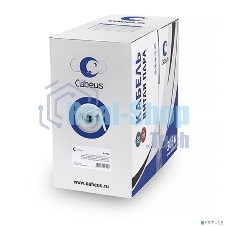 Кабель витая пара Cabeus UTP-4P-Cat.5e-SOLID-GY UTP (U/UTP), cat.5e, 4 пары 0,51мм (24 AWG), одножильный, серый (305 м)