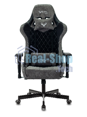 Кресло Бюрократ VIKING 7 KNIGHT B FABRIC черный, ткань, 120 кг, механизм качания
