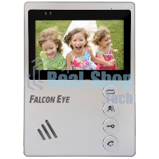 Видеодомофон Falcon Eye VISTA цветной, подключение 2-х вызывных панелей, без трубки (Hands Free), управление электрозамком, цвет корпуса: белый, нап