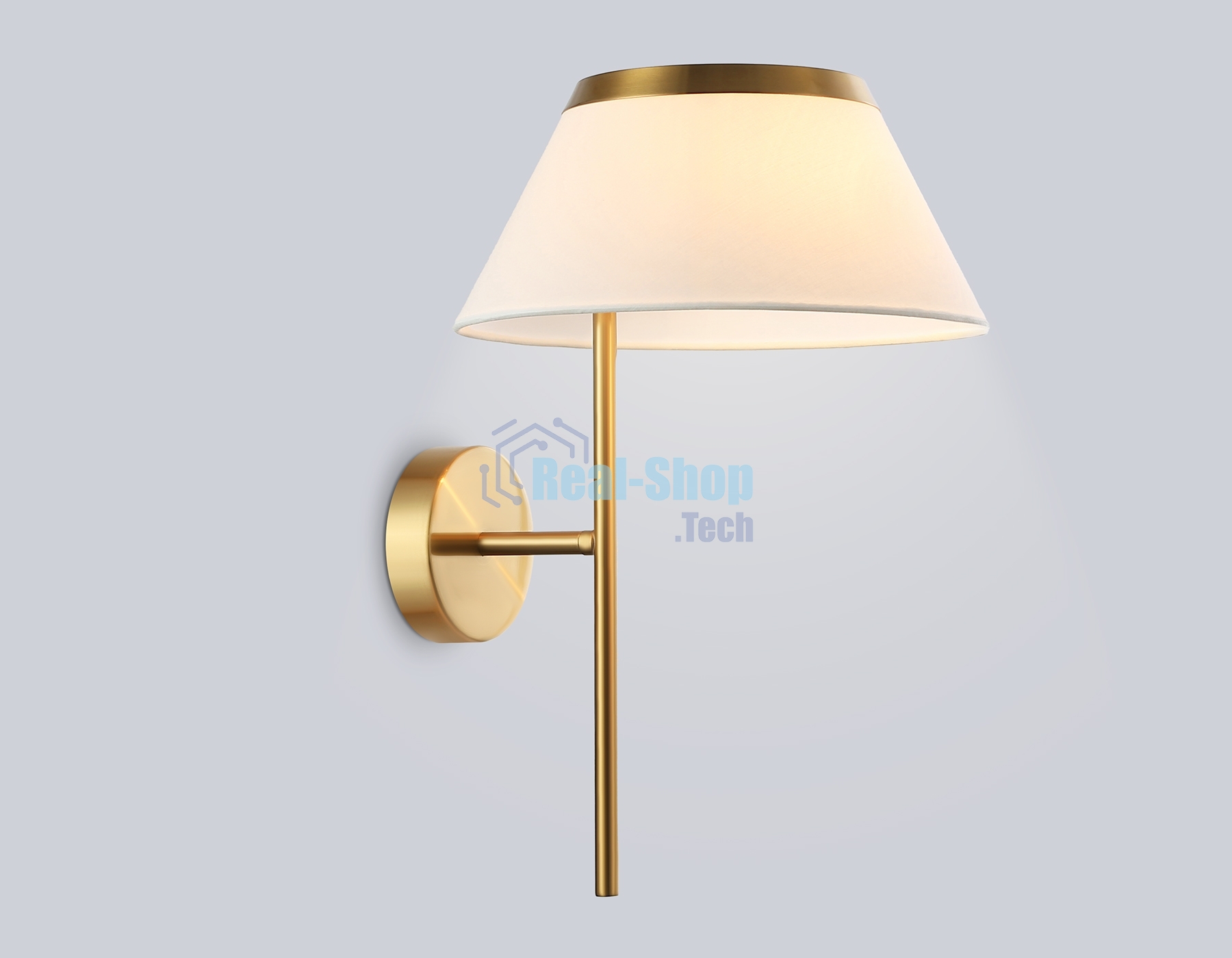 Настенный светильник Ambrella light LH72475 BS/WH латунь/белый Е14 max 40W 300*260*400