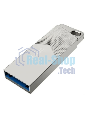 Флешка USB Netac UM1 (NT03UM1N-128G-32PN), 128Gb, USB 3.2, R/W 150/45, серебристый