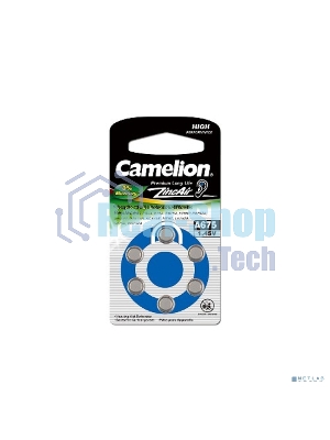 Батарейка для слуховых аппаратов Camelion ZA675 BL-6 Mercury Free (0%Hg), 1.4 V,620mAh)