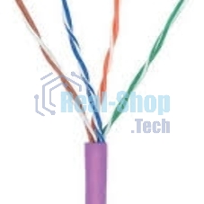 Кабель информационный Lanmaster TWT-5EUTP-NGLS кат.5е U/UTP не экранированный 4X2X24AWG PVC внутренний 305м фиолетовый