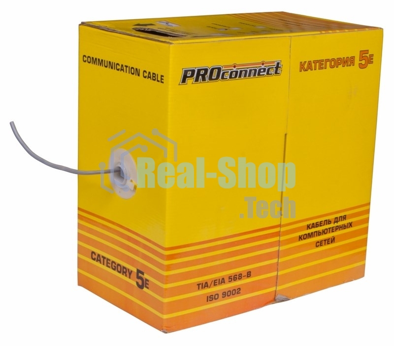 Кабель PROconnect Кабель UTP cat.5e 4 пары (305м) 0.51 мм CCA