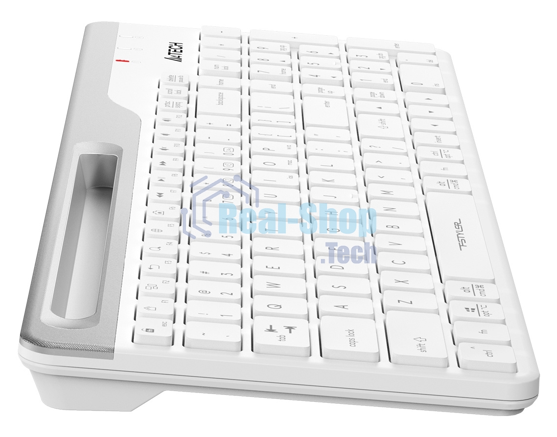 Клавиатура беспроводная A4Tech Fstyler FBK25, USB, Bluetooth/Радиоканал, белый/серый