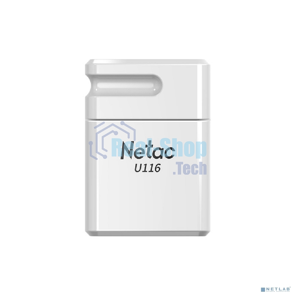Флешка USB Netac U116 (NT03U116N-032G-20WH), 32Gb, USB 2.0, R/W 70/30, белый