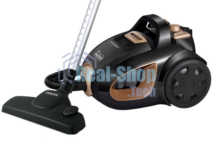 Пылесос Centek CT-2534 черный/бронзовый, 450/2400 Вт, уборка сухая, пылесборник контейнер 2 л