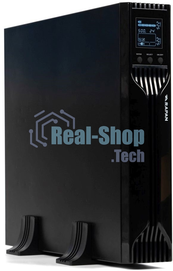 Источник бесперебойного питания ИБП Бастион RAPAN-UPS 2000 RACK+4x9Ah (1400 Вт, Line-interactive, встроенные АКБ 4 шт.x 9Ah) 8959
