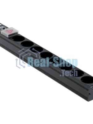Блок распределения питания Lanmaster TWT-PDU19-16A8P-3.0 гор.размещ. 8xSchuko базовые 16A C14 3м