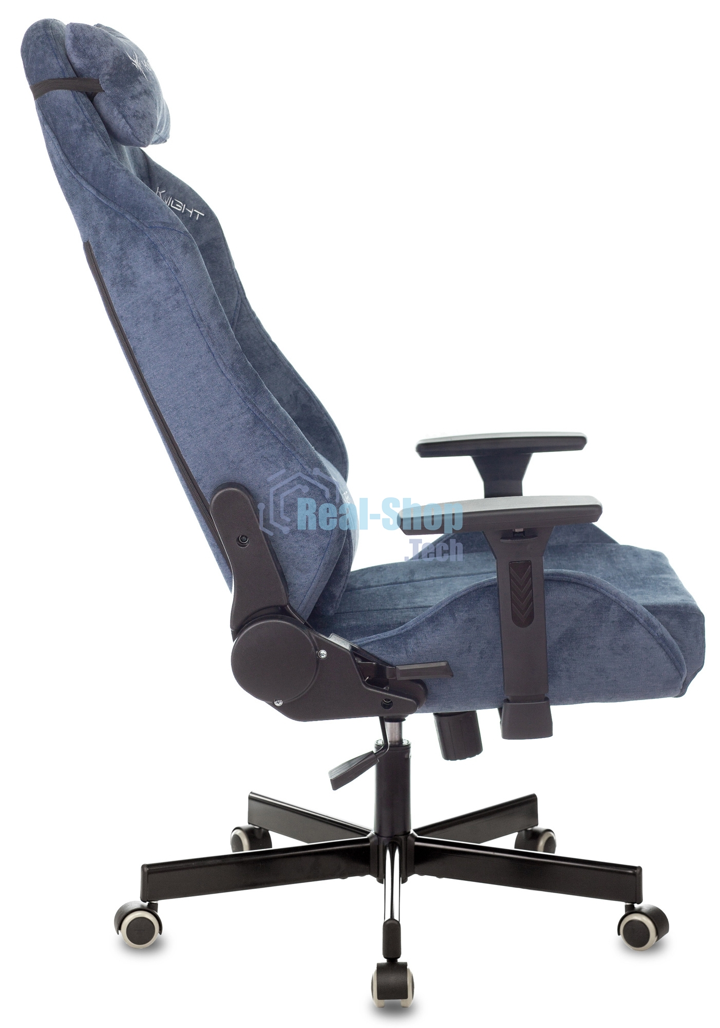 Кресло Knight N1 Fabric синий, ткань, 120 кг, механизм качания