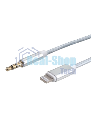 Кабель-переходник USB Cablexpert CCAB-AP35M-1M-W, Lightning/Jack3.5, Mobile, 1м, белый, коробка