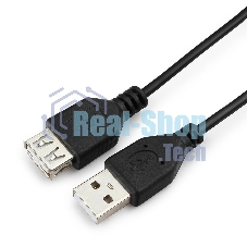 Кабель удлинительГарнизонUSB 2.0, AM/AF, 0.5м, пакет (GCC-USB2-AMAF-0.5M)