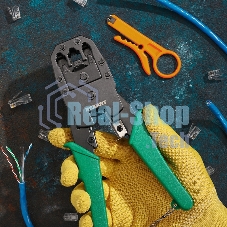 Кримпер Rexant HT-200 для обжима 8P8C, 6P6C, 4P4C, заделка витой пары