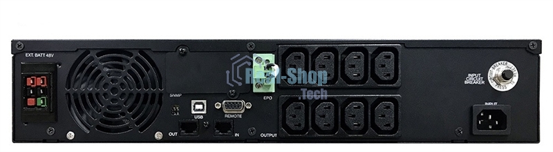 Источник бесперебойного питания Powercom Smart King RT SRT-1500A LCD 1350Вт 1500ВА черный