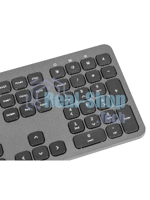 Комплект клавиатура+мышь Oklick 300M беспроводной, USB, 1600 DPI, серый/чёрный