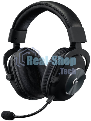 Гарнитура проводная с микрофоном Logitech Pro X LIGHTSPEED черный мониторные BT оголовье (981-000907)
