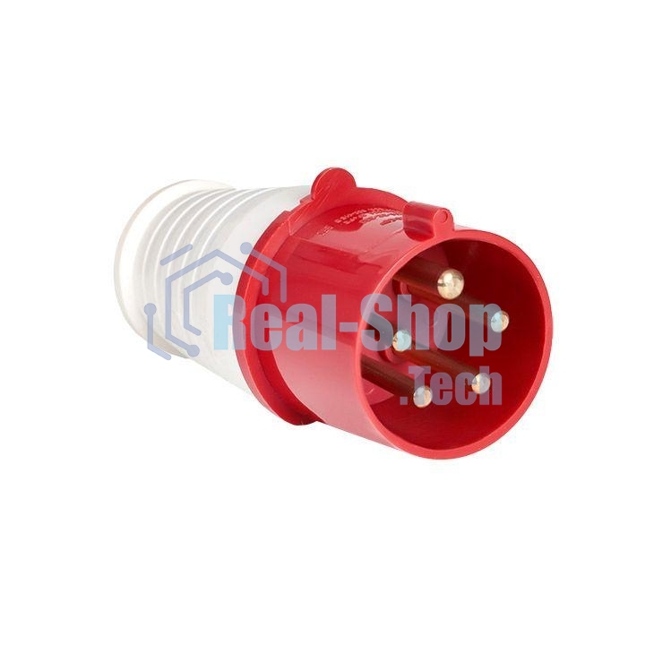 Вилка эл. каб. 16А 3P+РЕ+N 380В IP44 (015) EKF ps-015-16-380