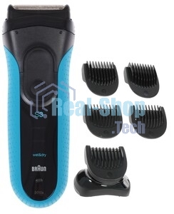 Электробритва сетчатая Braun 3010BT синий/черный