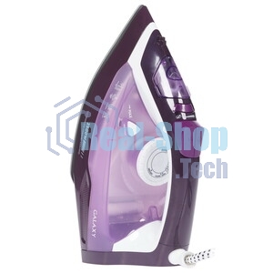 Утюг Galaxy Line GL 6124 фиолетовый/белый, 2500 Вт, 50 г/мин, 230 г/мин, 370 мл