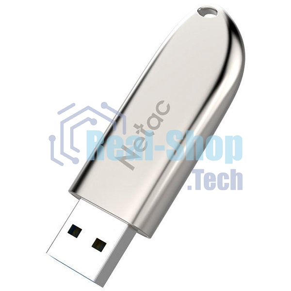 Флешка USB Netac U352 128Gb NT03U352N-128G-20PN, USB 2.0, с колпачком, металлическая