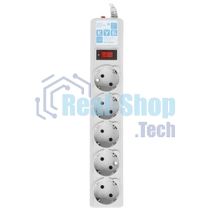 Сетевой фильтр Powercube SPG-B-15 5 м, 5 розеток, серый, коробка