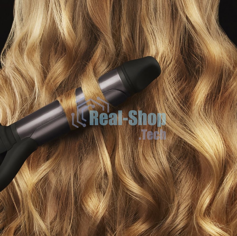 Щипцы для завивки волос Polaris PHS 3410TAi Argan Therapy PRO черный, 34 мм, 220 °C, 6 режимов