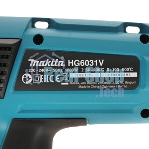 Фен Makita HG 6031 VK 1800Вт 250-500л/мин с регулировкой, с насадками, кейс