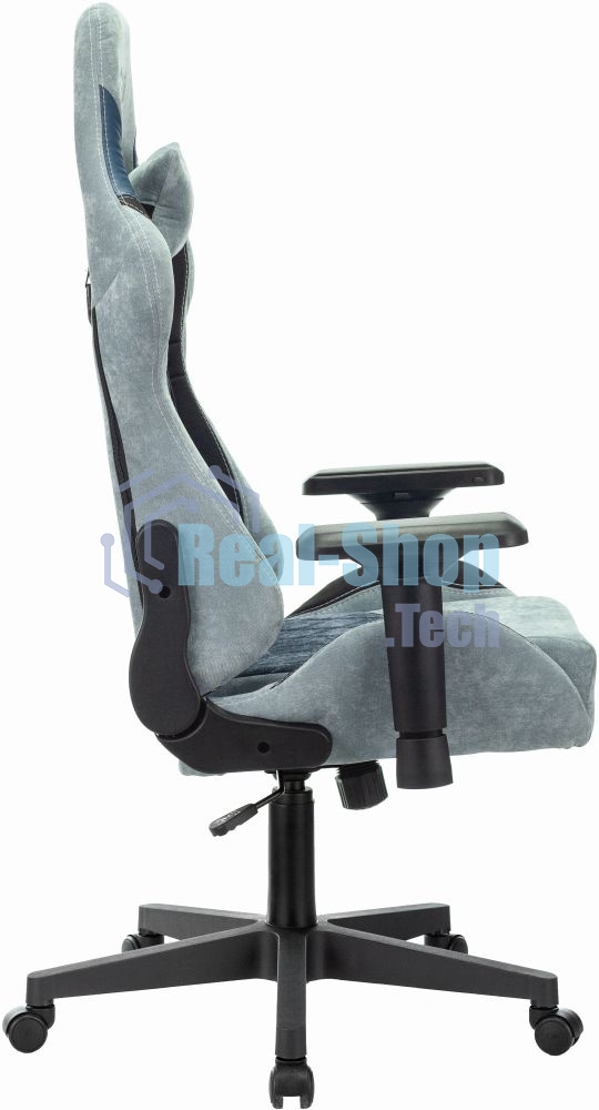 Кресло Бюрократ VIKING 7 KNIGHT BL FABRIC синий, ткань, 120 кг, механизм качания