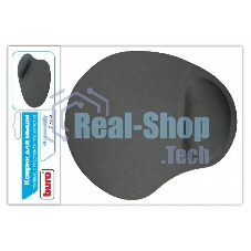 Коврик для мыши гелевый Buro BU-GEL/grey, серый, 230х205х25