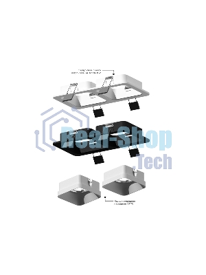 Корпус светильника C7906 SBK черный песок 180*90*H32mm MR16 GU5.3