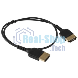 Кабель HDMI C-HM-HM-0.5M Wize,0.5 м, v.2.0, 19M/19M, позол.разъемы, экран, черный, пакет