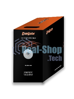 Кабель Exegate EX138965RUS UTP 4 пары кат.5e Exegate CCA Light, 305м pullbox, серый