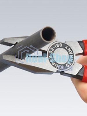 Пассатижи KNIPEX 0302180 180 мм ручки с двухцветными многокомпонентными чехлами