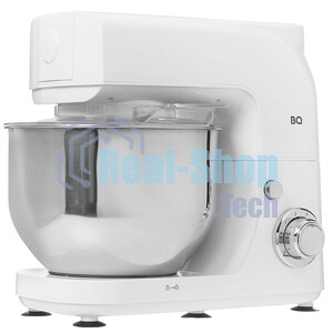Планетарный миксер BQ MX520 White. Макс. мощность: 1600 Вт, Регулировка скорости: 6 скоростей + импульсный режим