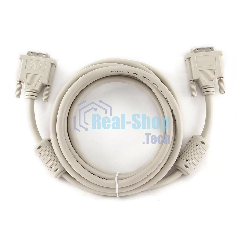 Кабель DVI-D dual link Gembird, 3.0м, 25M/25M, экран, феррит.кольца, пакет