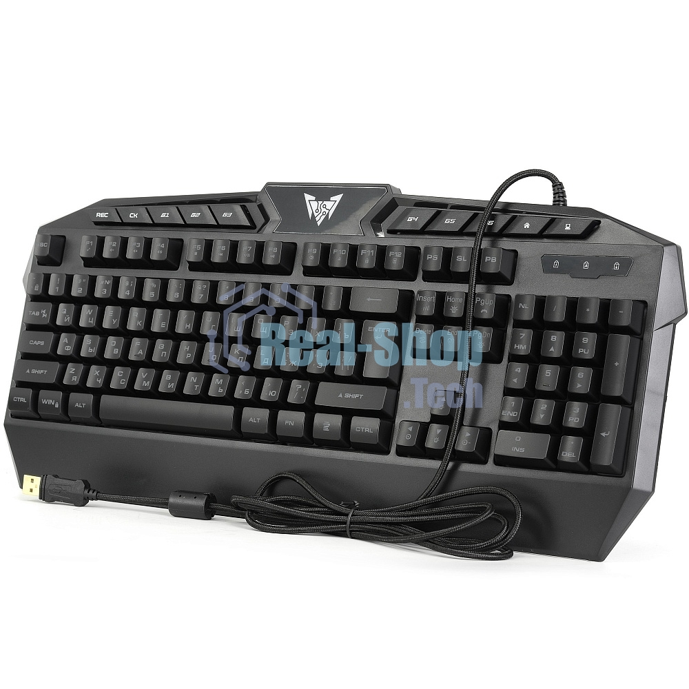 Клавиатура проводная CROWN CMGK-404, USB, черный