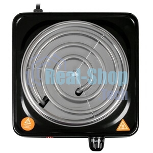 Плита настольная электрическая Blackton Bt HP102B чёрный, 1 кВт, ТЭН, конфорки - 1, нержавеющая сталь, поворотные переключатели