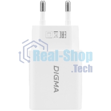 Сетевое зарядное устройство Digma DGW2D 20W 3A+1A (PD+QC) USB-C/USB-A универсальное белый