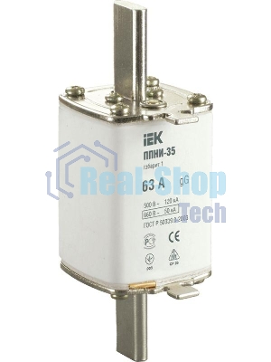 Вставка плавкая ППНИ-35 63А габарит 1 IEK DPP30-063