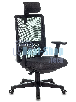 Кресло Бюрократ EXPERT TW-01 черный, сетка, подголовник