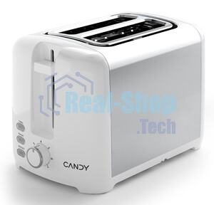 Тостер Candy CT-250 белый, 930 Вт, 2 слота