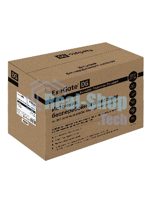 Источник бесперебойного питания ExeGate EX292801RUS SpecialPro UNB-1600.LED.AVR.2SH.3C13 1600VA/950W, LED, AVR, 2*Schuko+3*C13, съемн.кабель, металлический корпус, черный