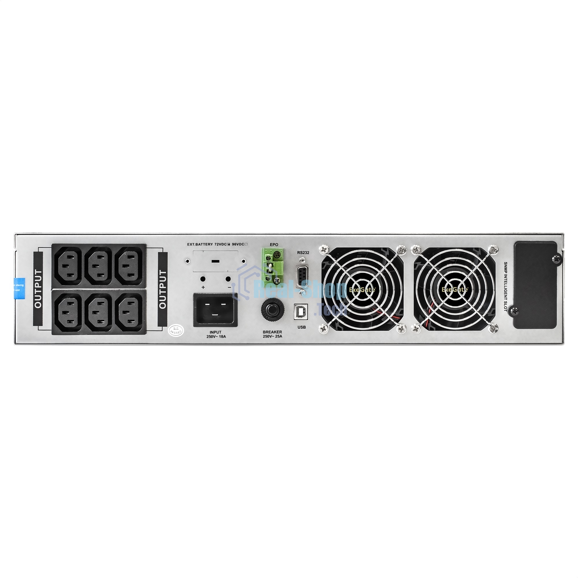Источник бесперебойного питания On-line ExeGate EP285648RUS PowerExpert ULS-3000.LCD.AVR.C13.USB.RS232.SNMP.2U 3000VA/3000W, On-Line, PF=1, LCD, 6*IEC-C13, RS232, USB, SNMP-slot, Rackmount 2U/Tower, черный