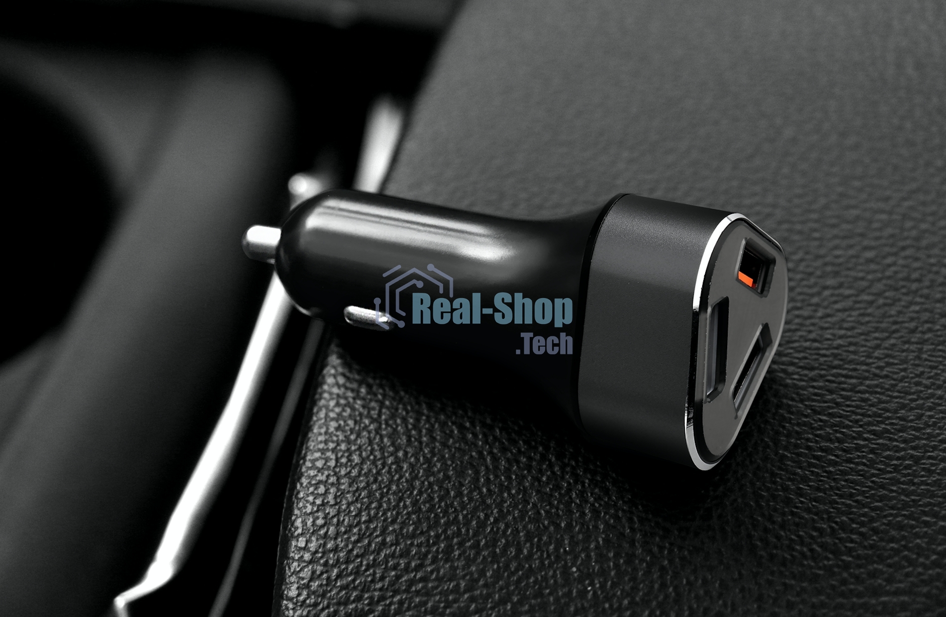 Автомобильное зарядное устройство ACD черный 23Вт, 3xUSB 1QC+2Smart, 3.6~12В, 3А RTL