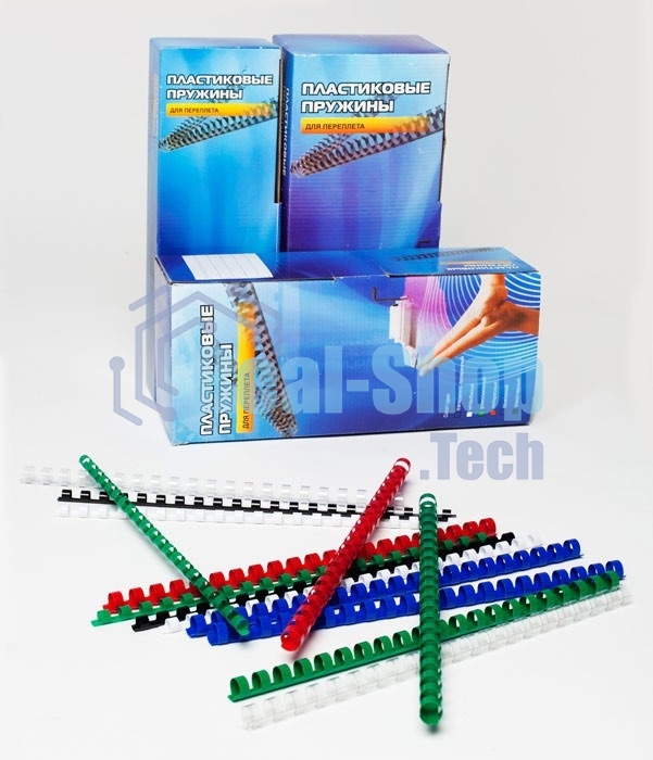 Пружины для переплета пластиковые Office Kit 38мм (на 281-340 листов) белый (50шт) (BP2111)