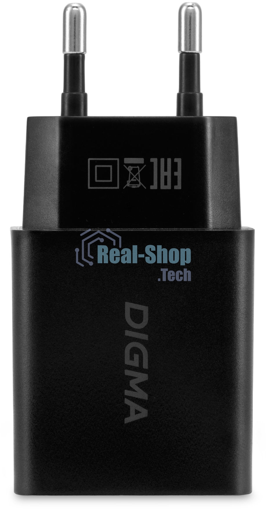 Сетевое зарядное устройство Digma DGW2D 20W 3A+1A (PD+QC) USB-C/USB-A универсальное черный