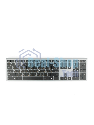 Клавиатура беспроводная Gembird KBW-1, USB, серебристый
