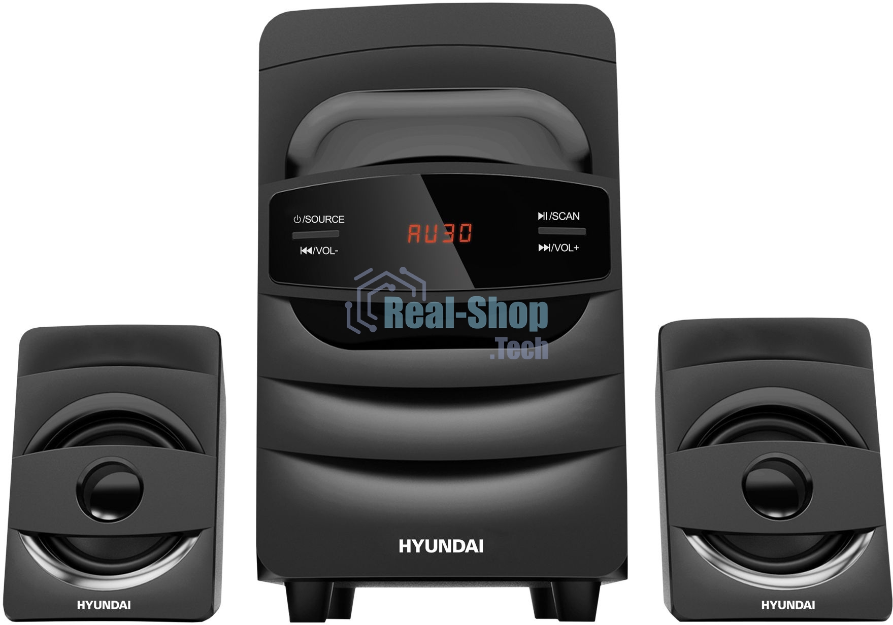 Микросистема Hyundai H-MS1404 черный 30Вт FM USB BT SD