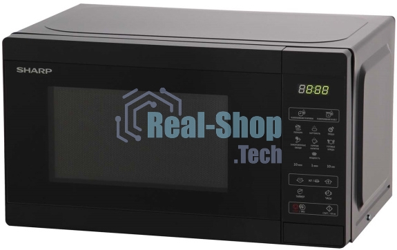 Микроволновая печь Sharp R-2800RK черный, 20 л, 800 Вт, переключатели - сенсор
