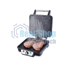 Гриль контактный электрический Centek CT-1463 1800 Вт, 2 жаровни 280х230 мм, антипригар, нагрев 240 гр, нерж отдел